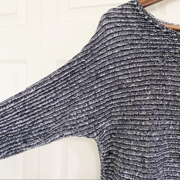 Banana Republic Chunky Ribbed Black White Sweater - Picture 4 of 6